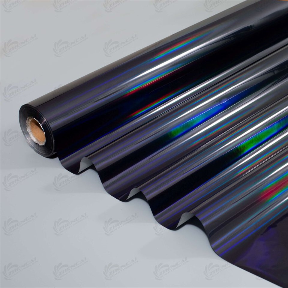 Black Holographic Plastic Foil