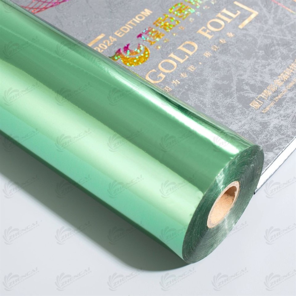 green fabric stamping foil