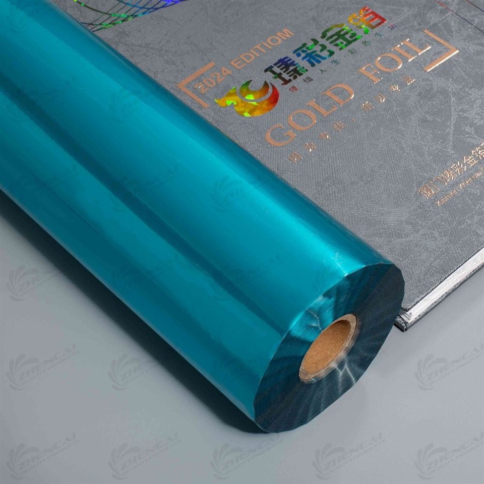 green matt textile stamping foil