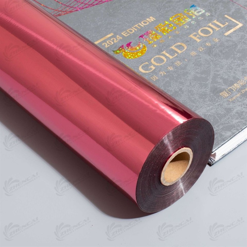 pink leather hot stamping  foil