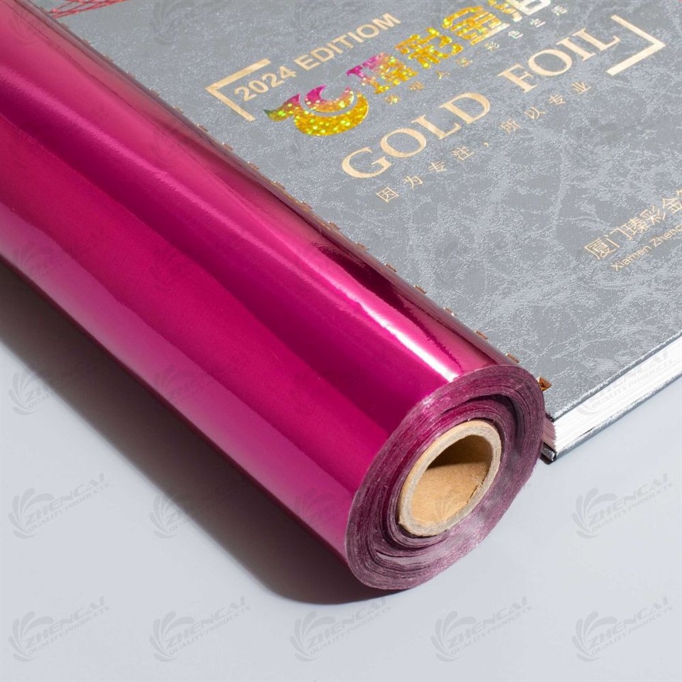 pink leather hot stamp foil