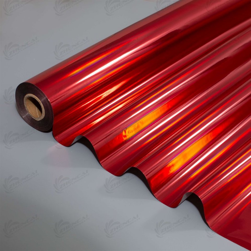 Red Holographic Laser Foil
