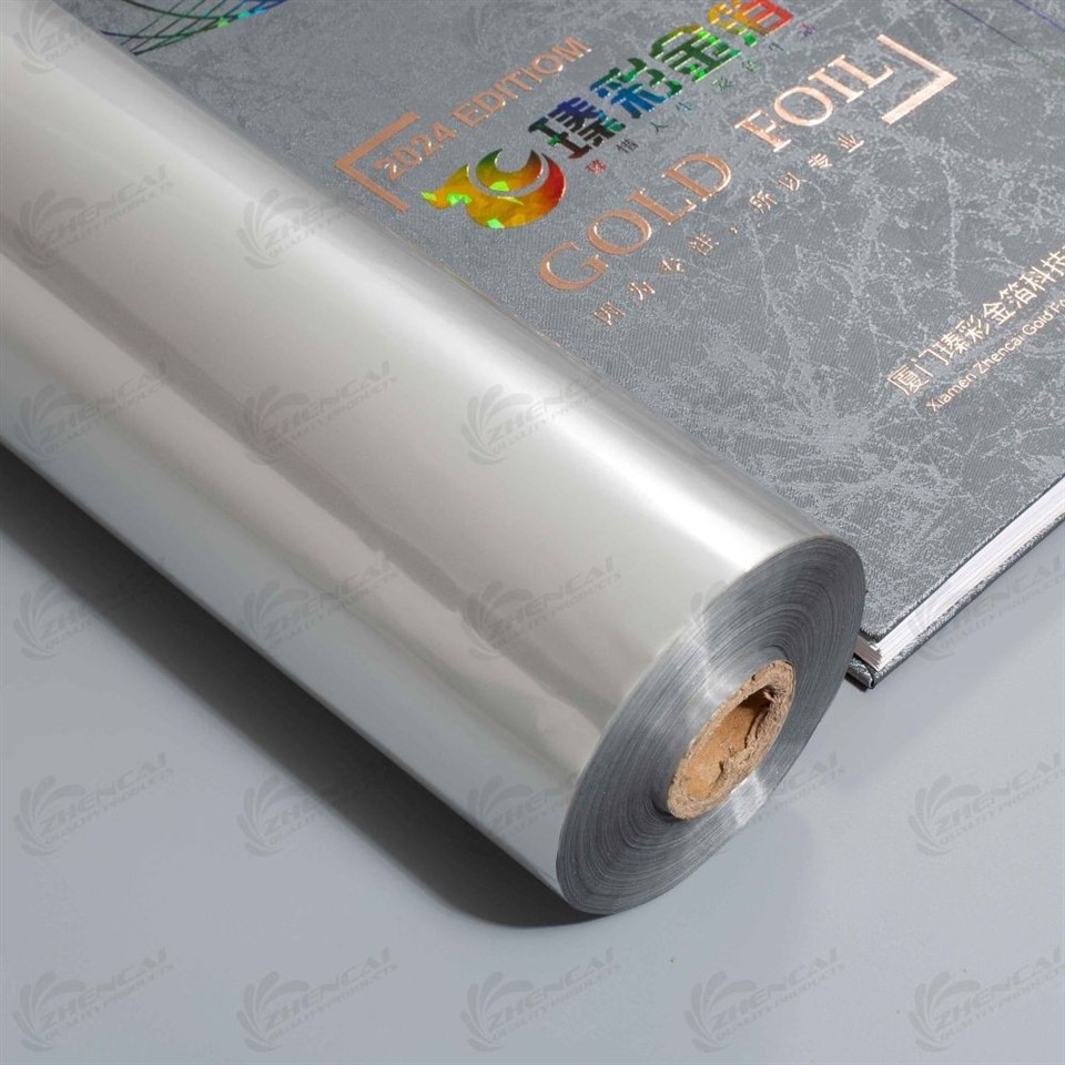 matte silver textile foil